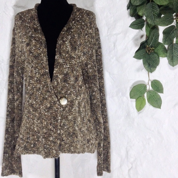 J. Jill Sweaters - J.Jill boho textured oatmeal cardigan